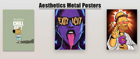Elevate Your Space with Aesthetics Metal Posters from Inkyprinty