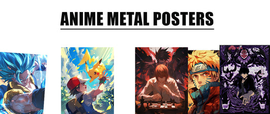 Elevate Your Room Aesthetic with Premium Anime Metal Posters from Inkyprinty