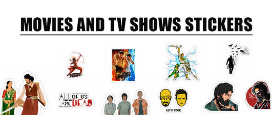 Explore the Ultimate Collection of Movie and TV Shows Stickers by Inkyprinty