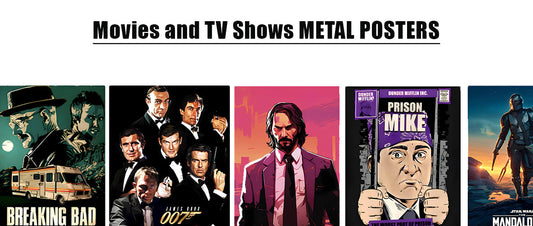 Explore Stunning Movies and TV Shows Metal Posters at InkyPrinty