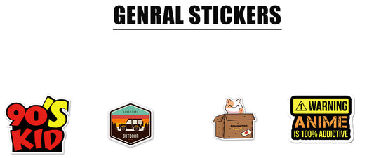 Explore High-Quality Genral Stickers by InkyPrinty