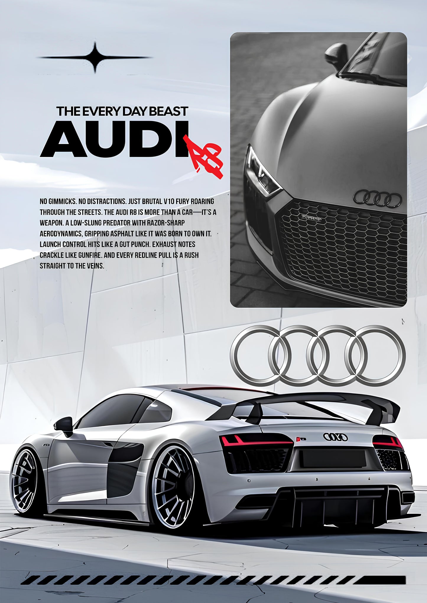 AUDI R8 POSTER
