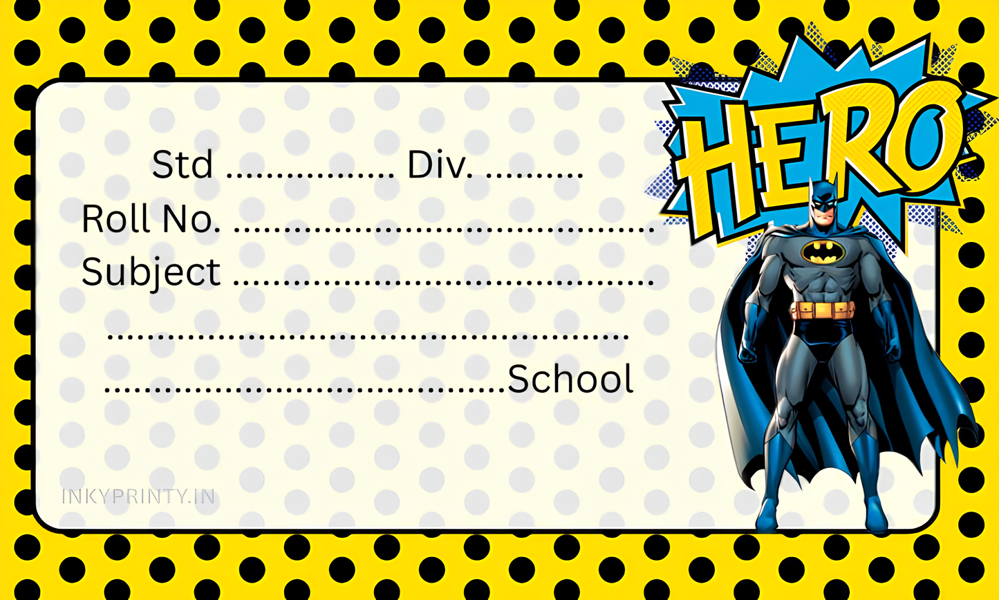Batman Name slip-17