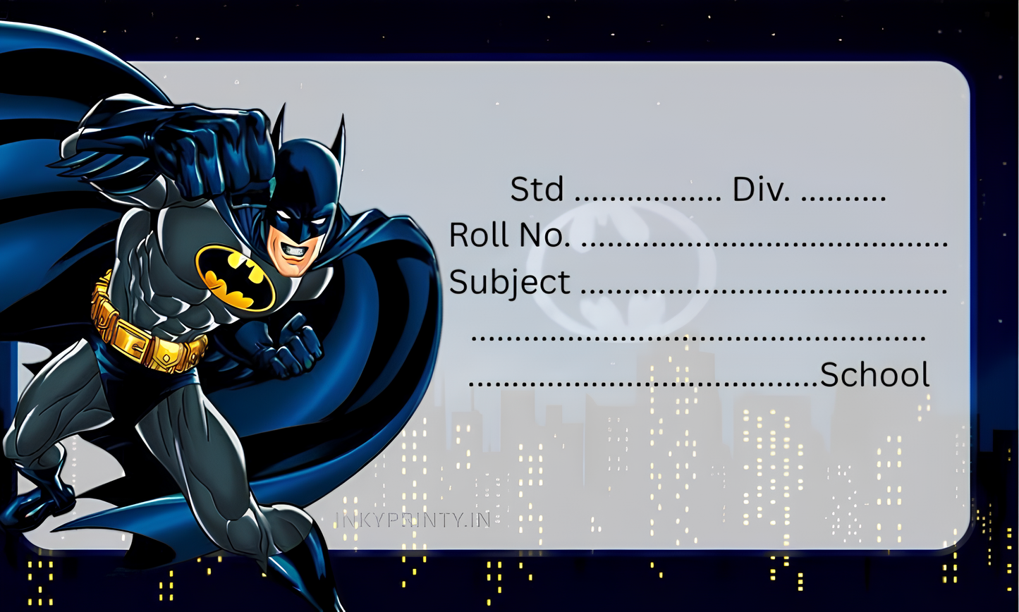 Batman Name slip-7