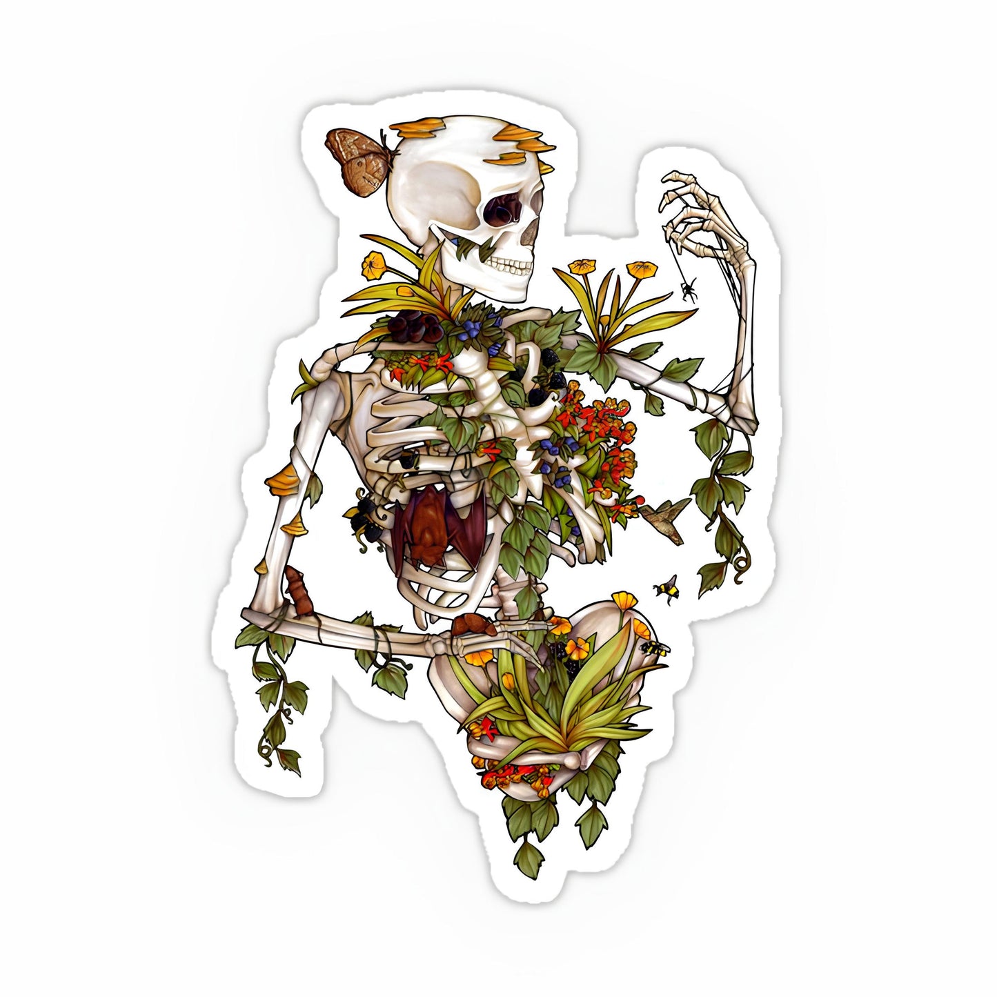 Beautiful skelton sticker