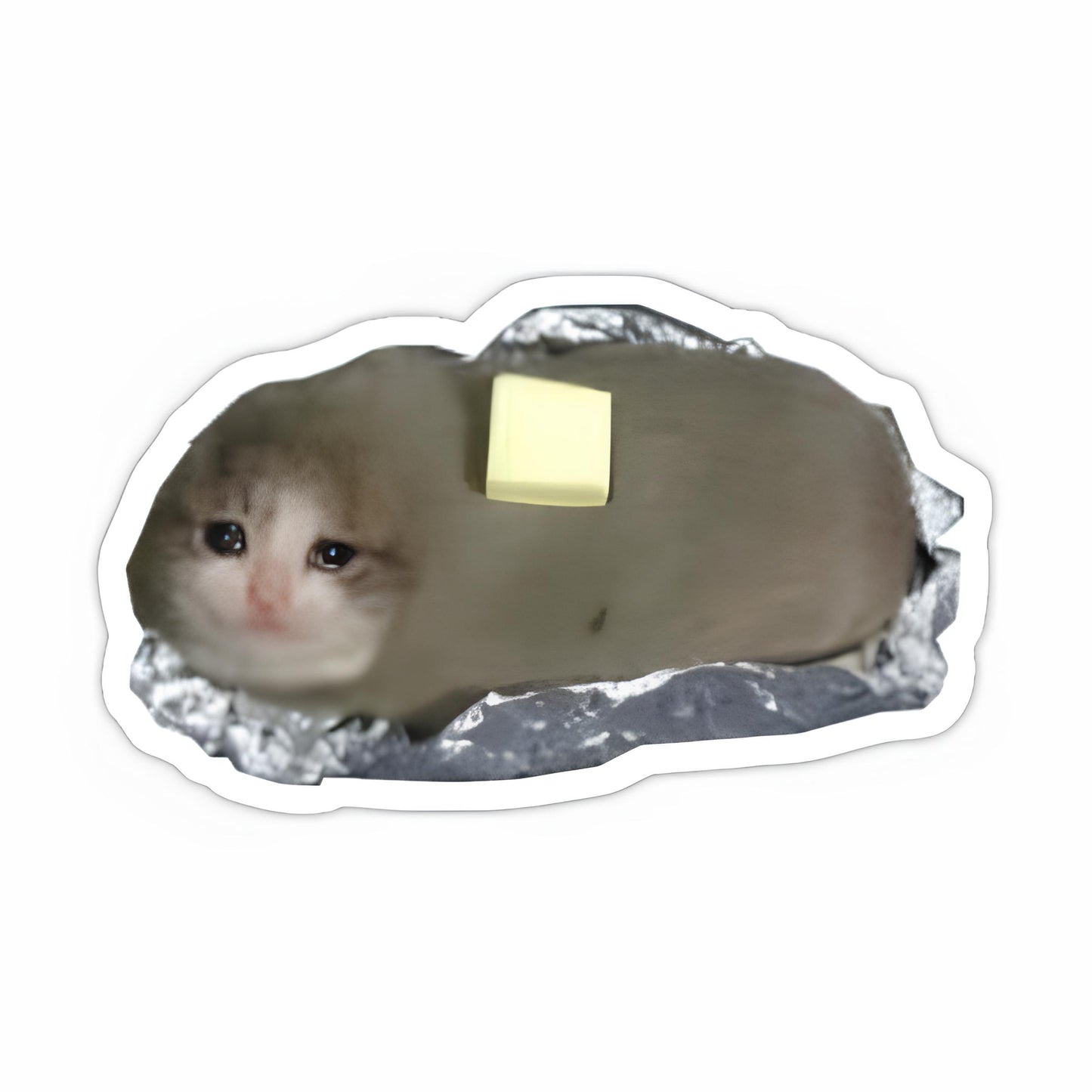 Butter cat sticker