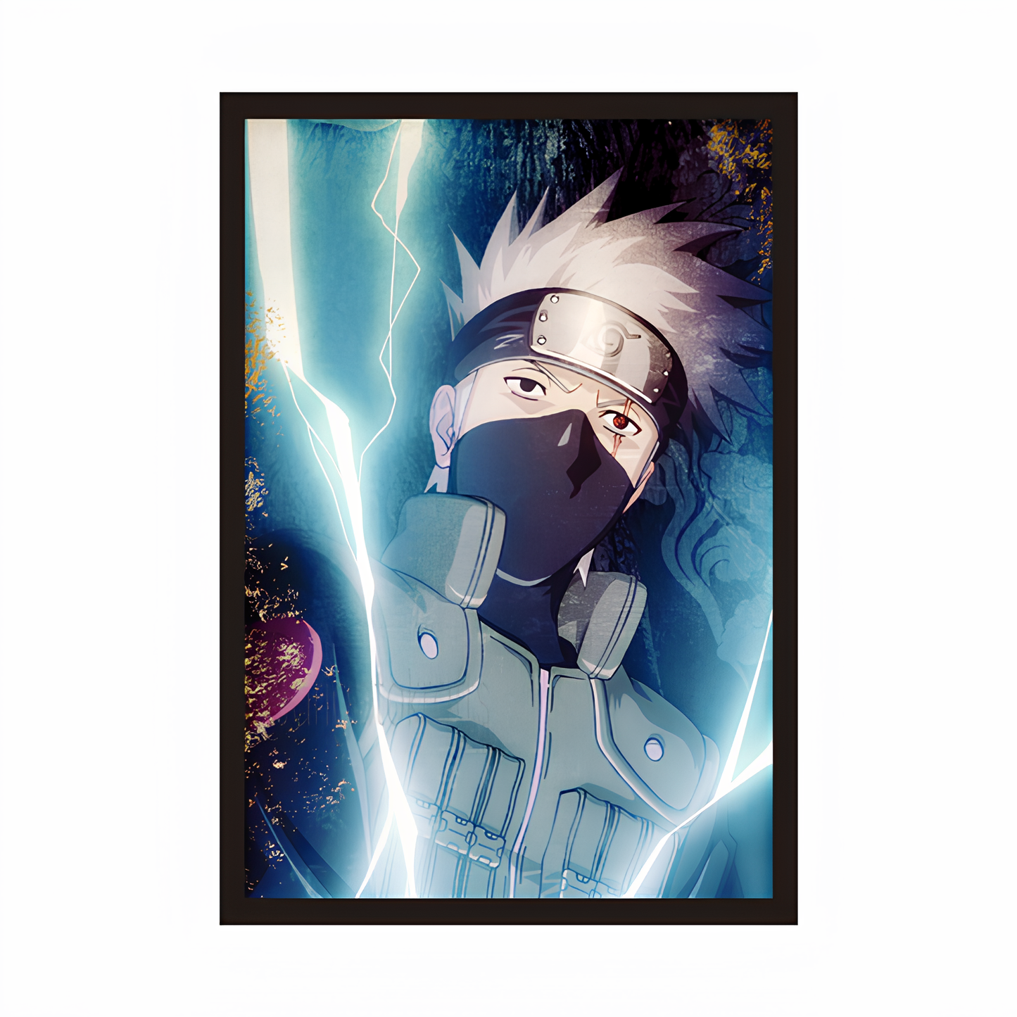 Chidori Technique Custom Illustration Framed Poster