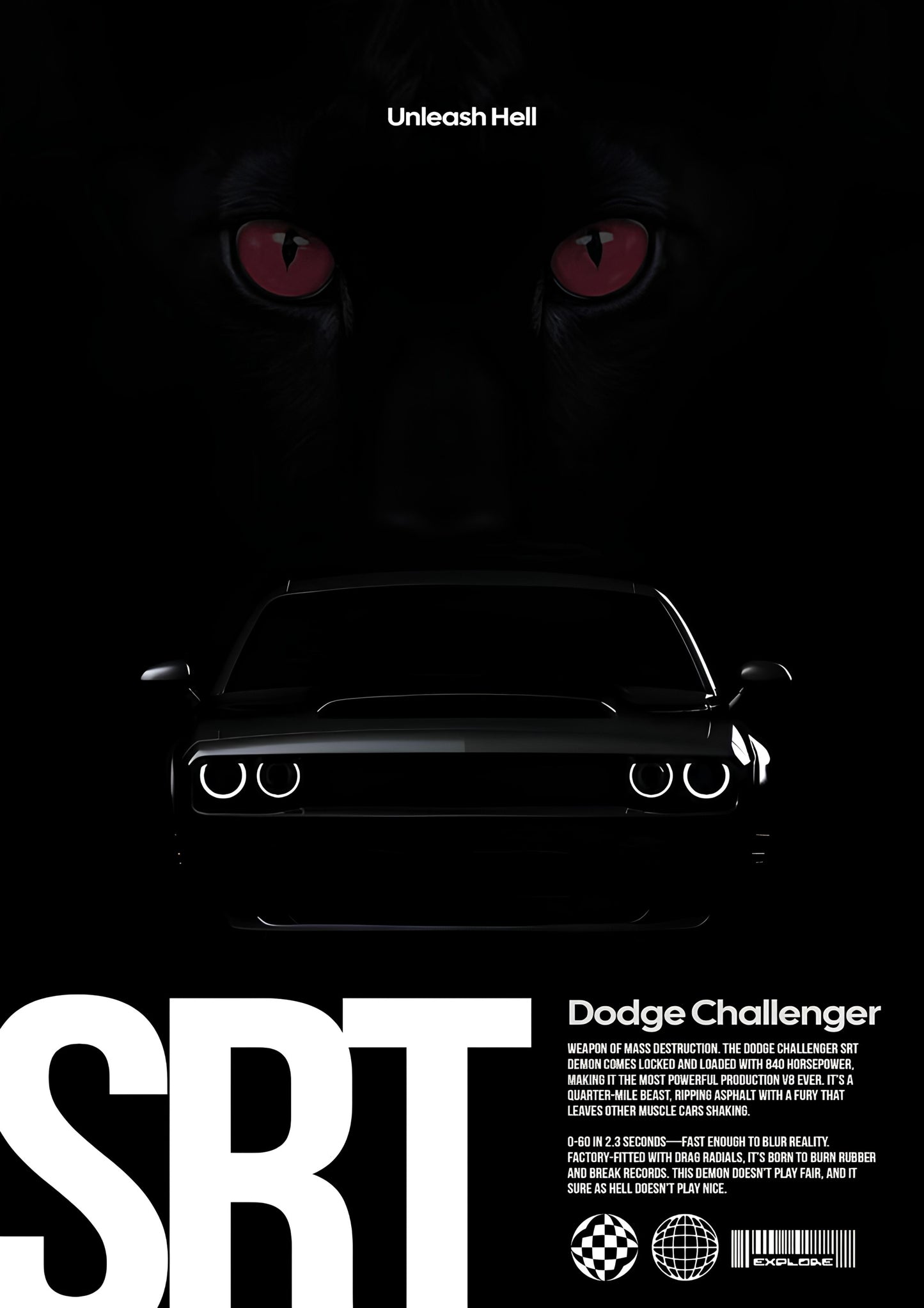 DODGE CHALLENGER POSTER