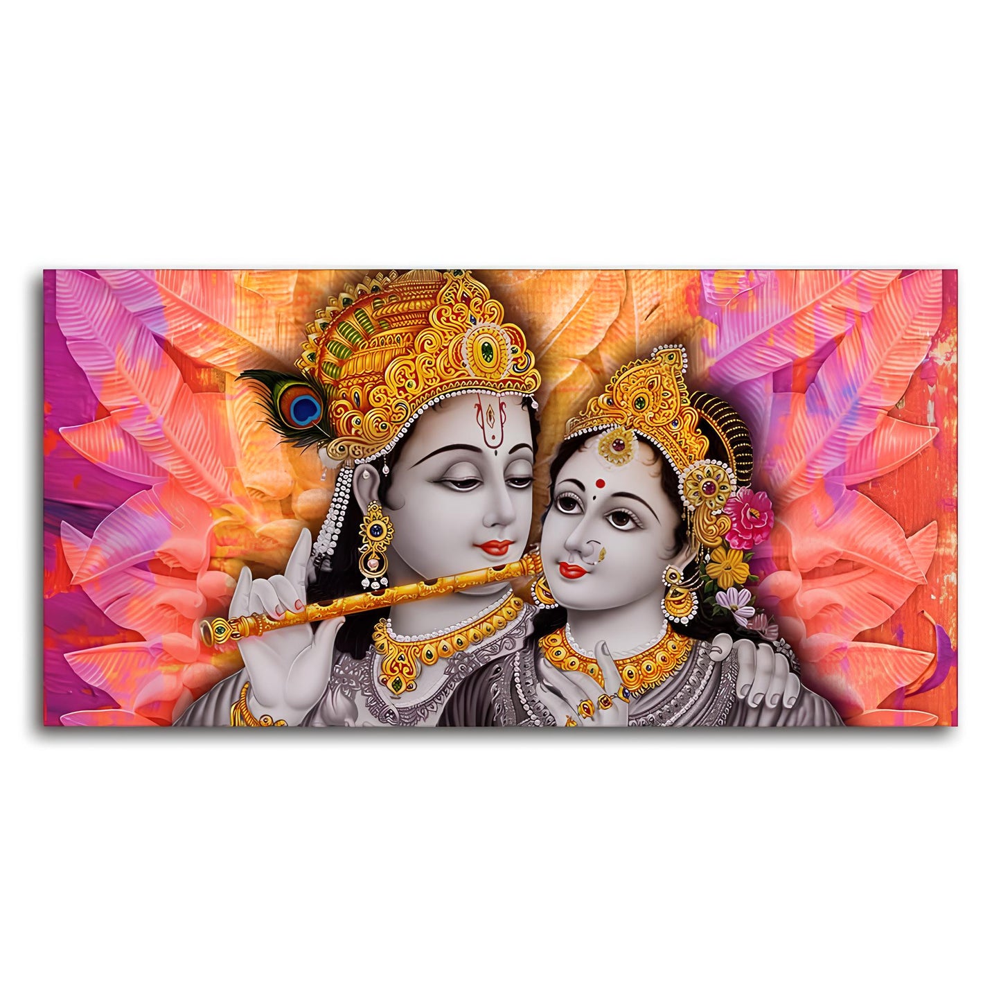Divine Radha Krishna Canvas Wall Painting