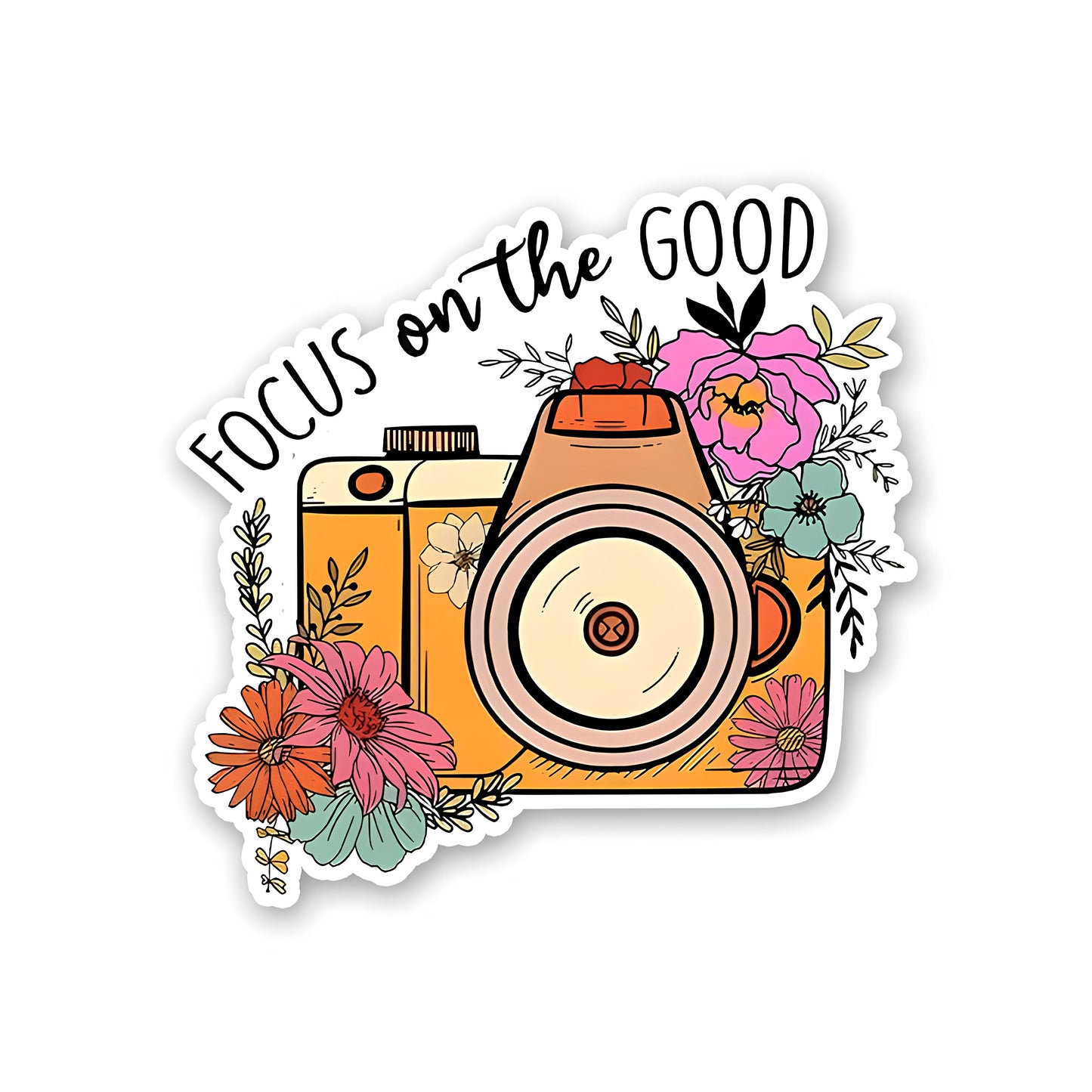 Focous on the good Sticker