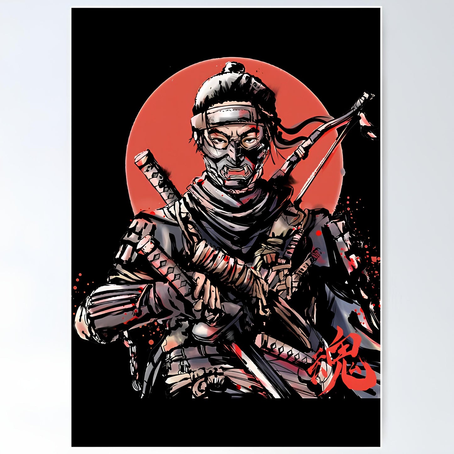 Ghost of tsushima Metal Poster-15