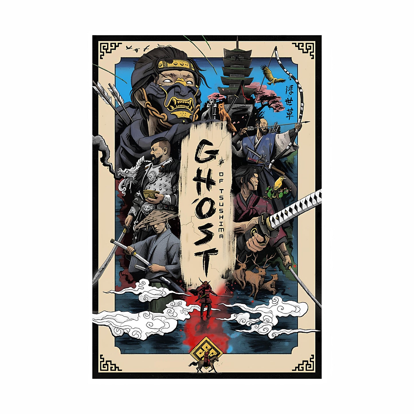 Ghost of tsushima Metal Poster-38