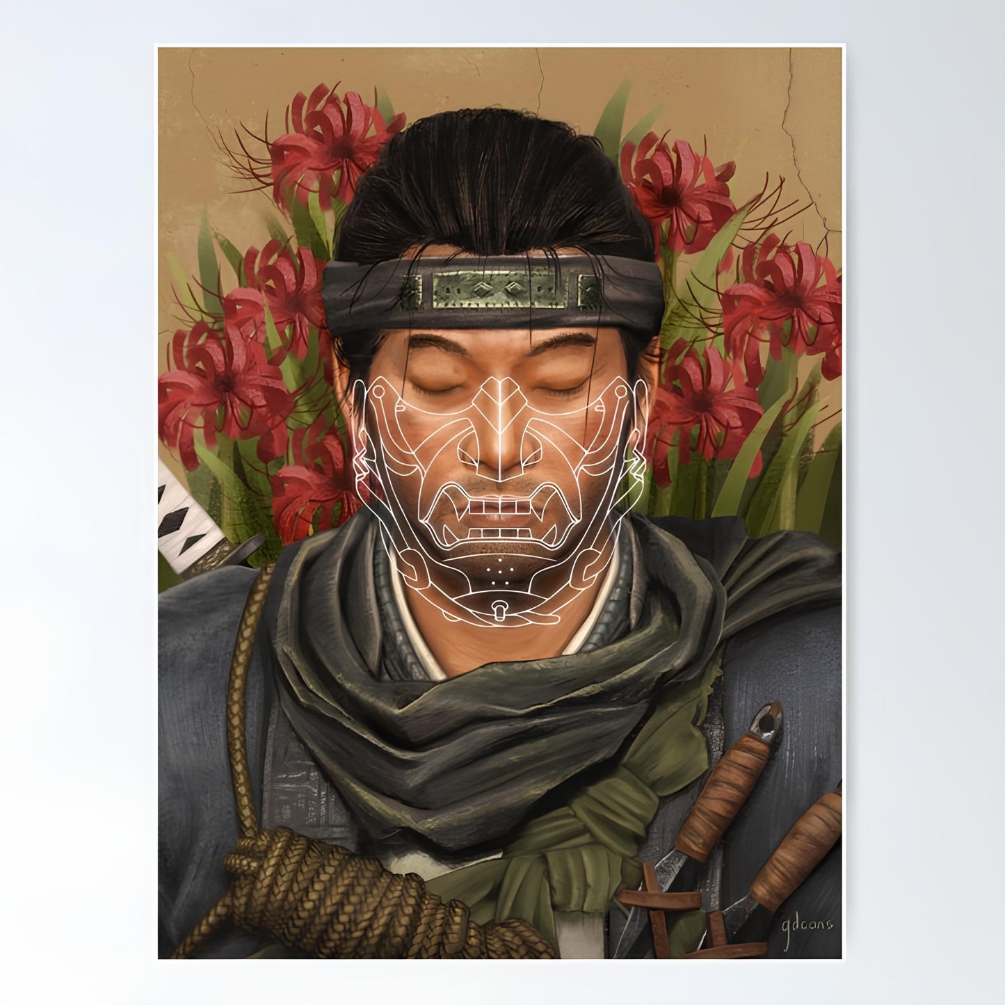 Ghost of tsushima Metal Poster-41