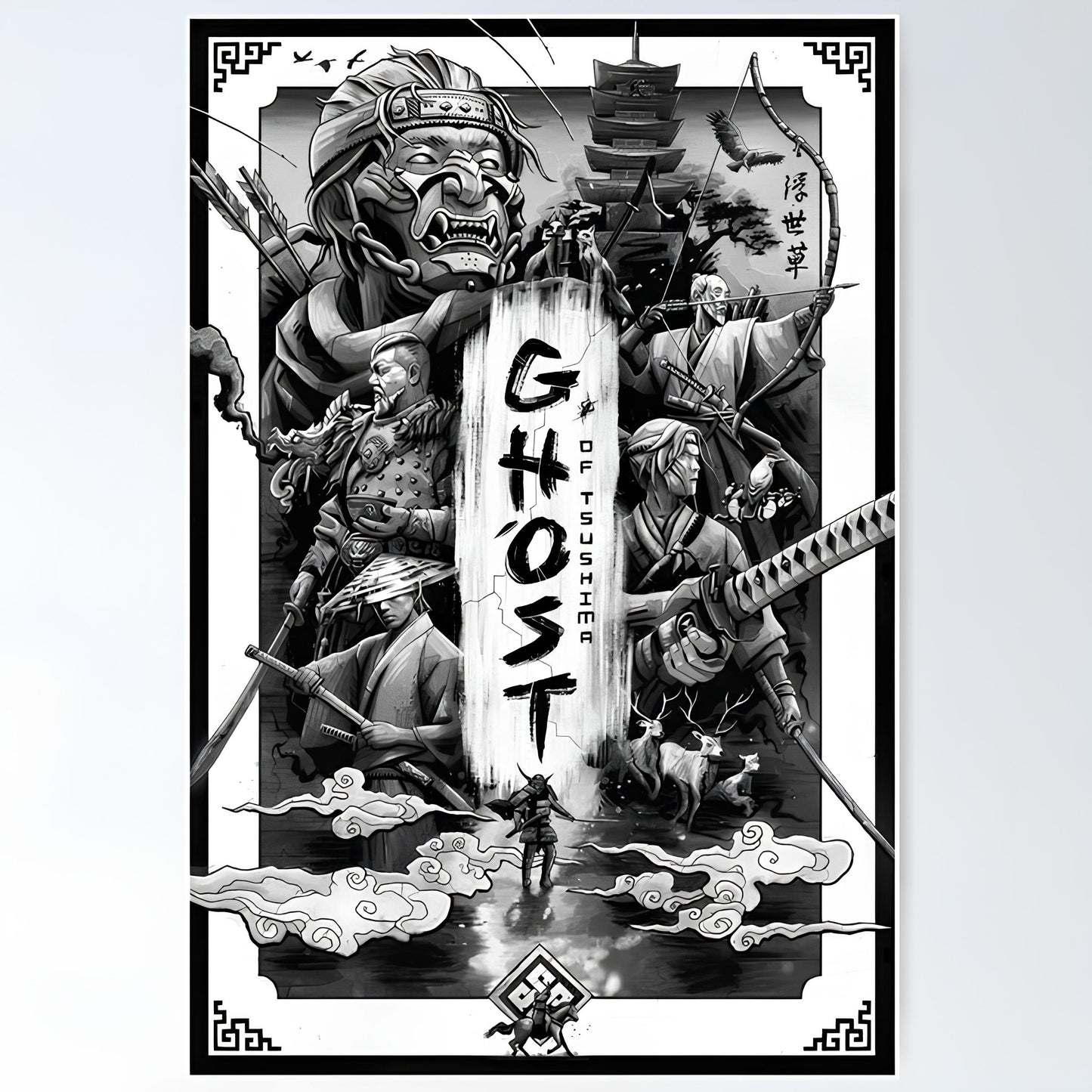 Ghost of tsushima Metal Poster-42