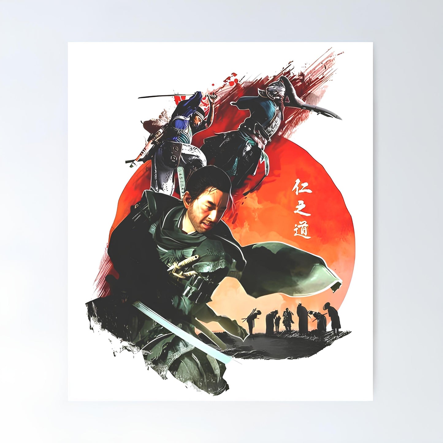 Ghost of tsushima Metal Poster-45