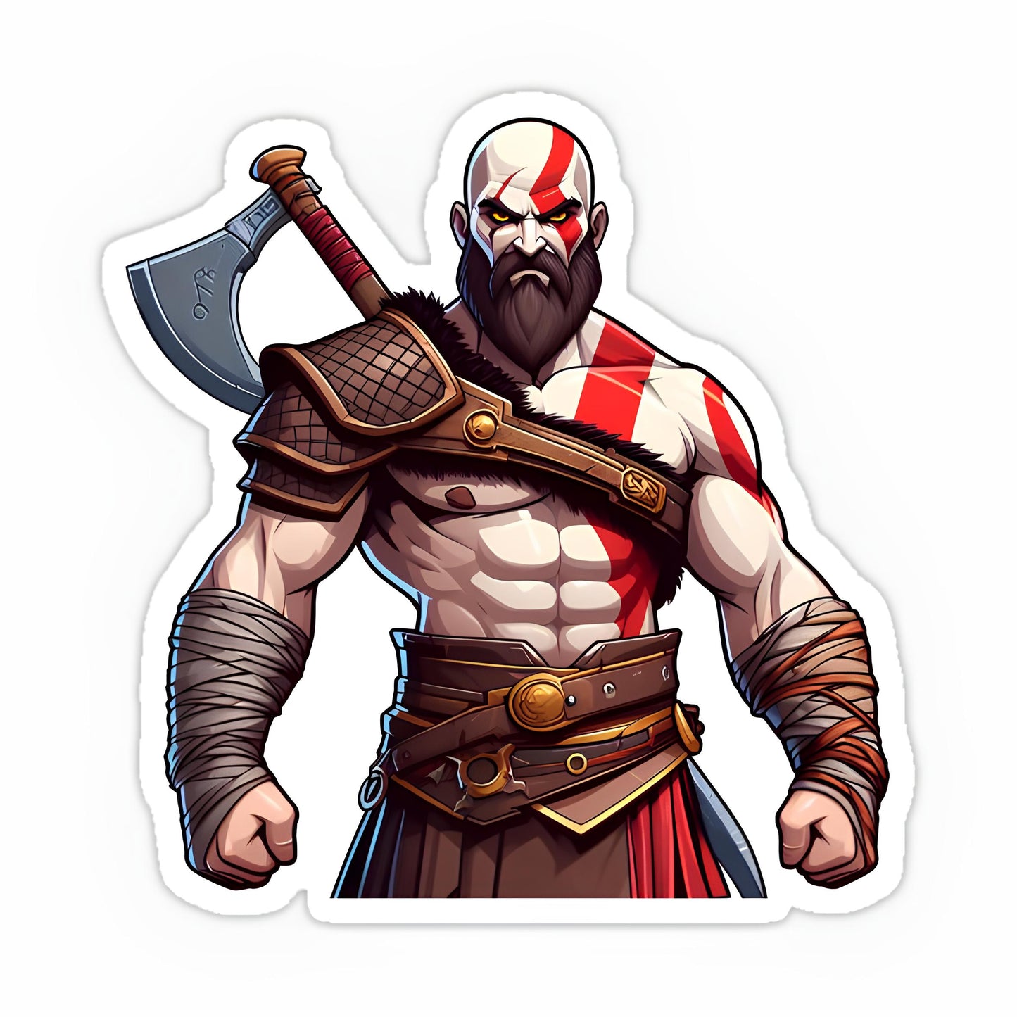 God of war sticker-12