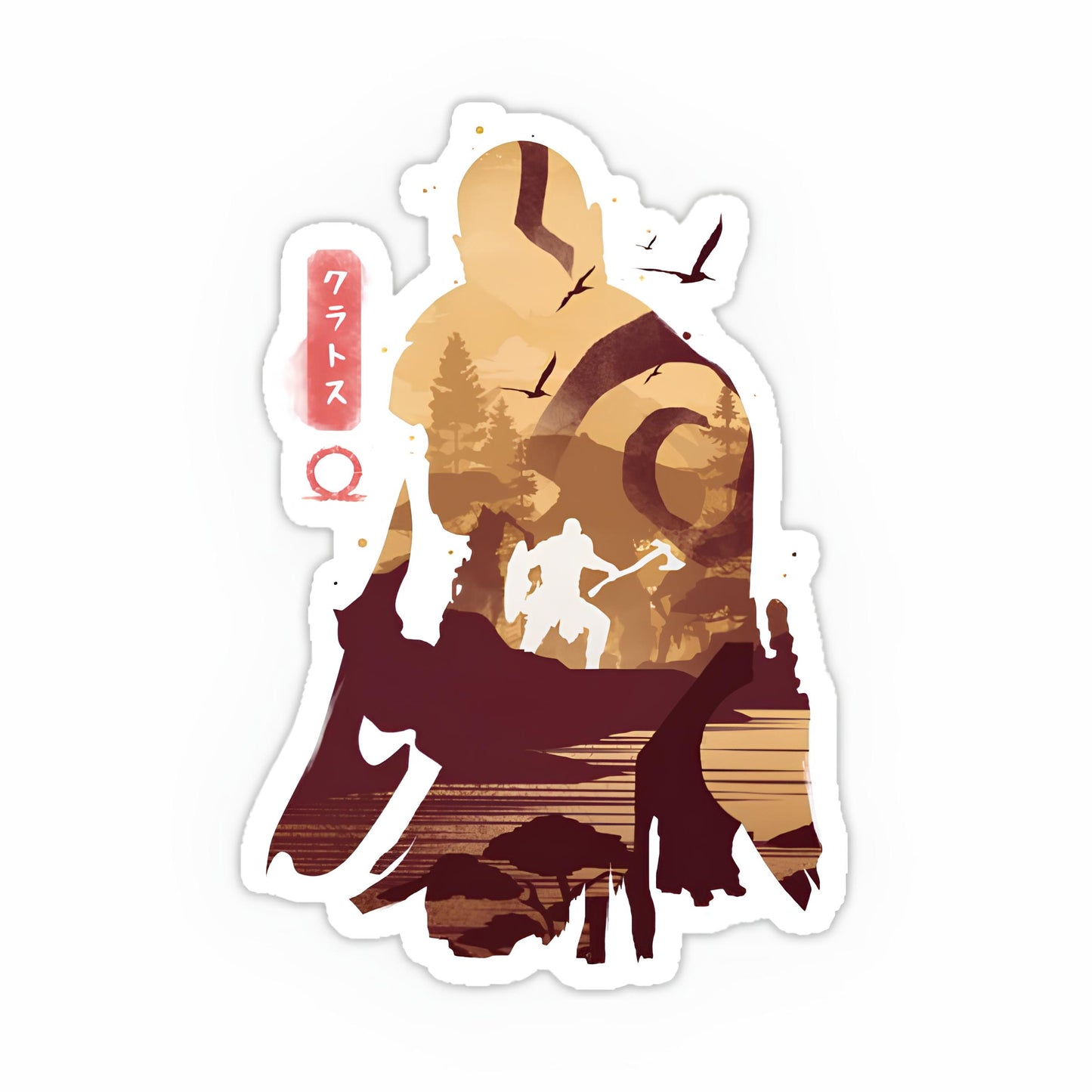 God of war sticker-29