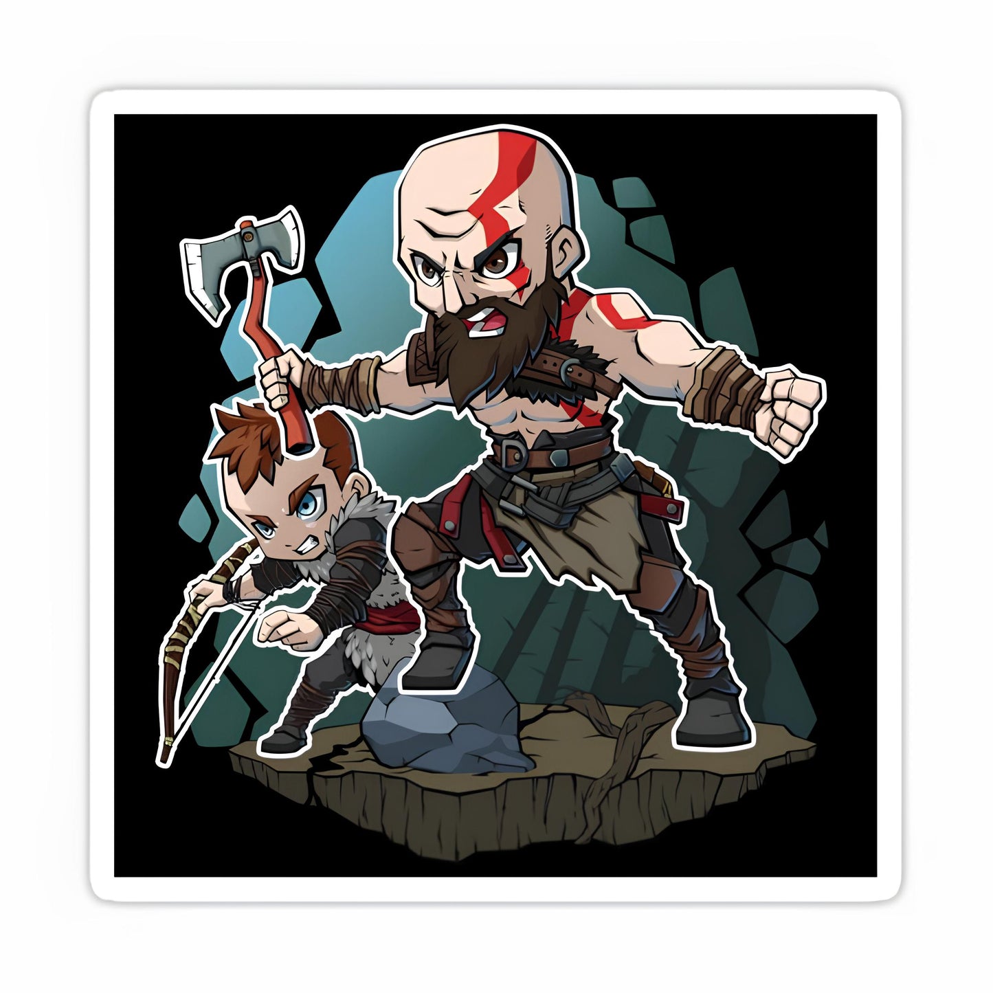 God of war sticker-36