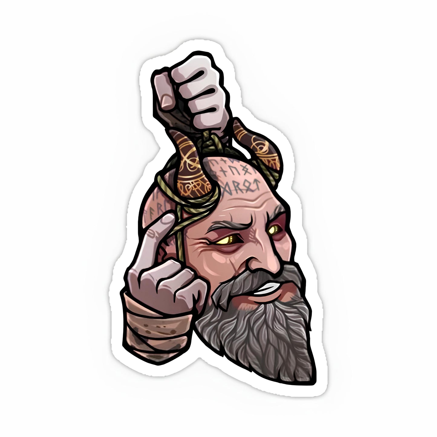 God of war sticker-81