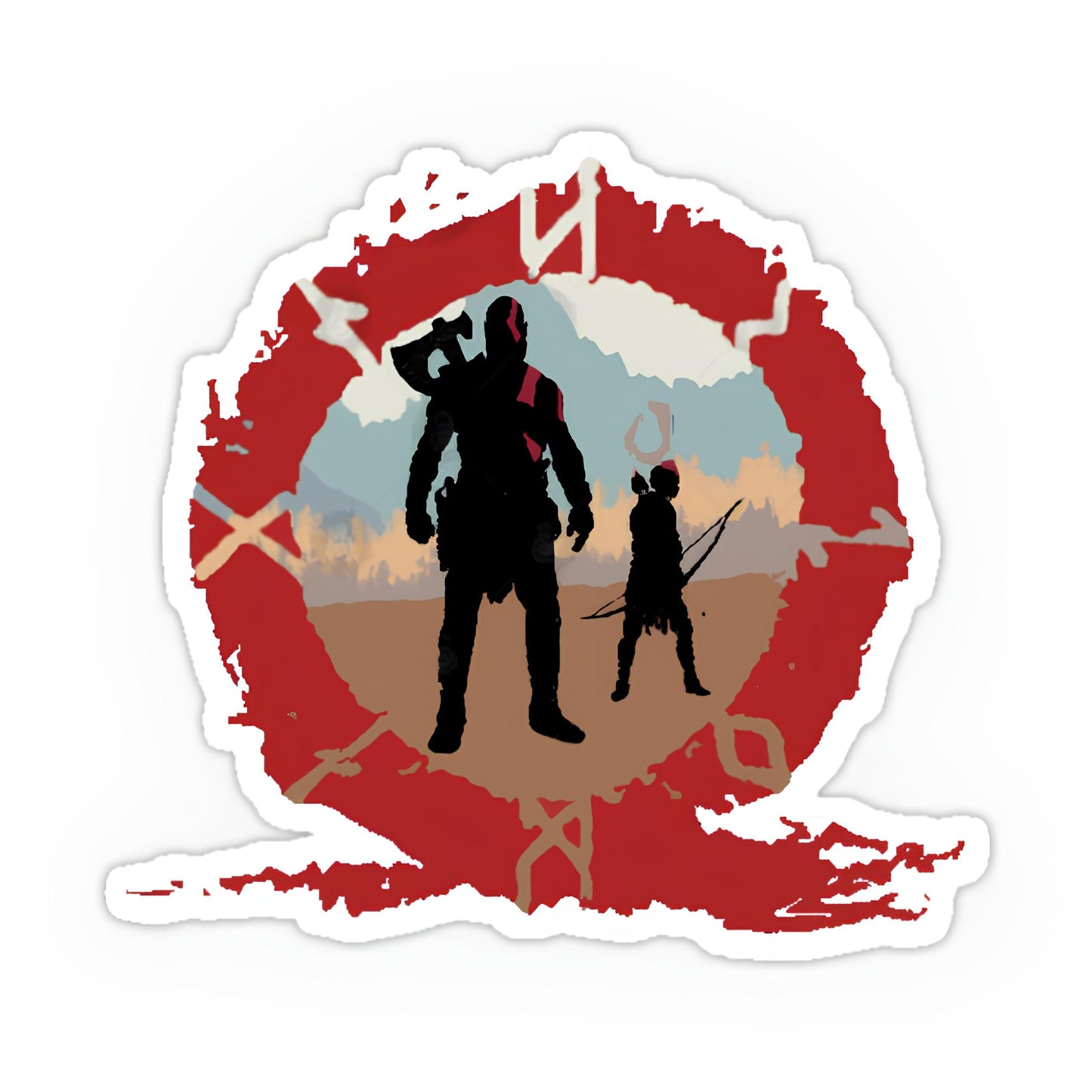 God of war sticker-90