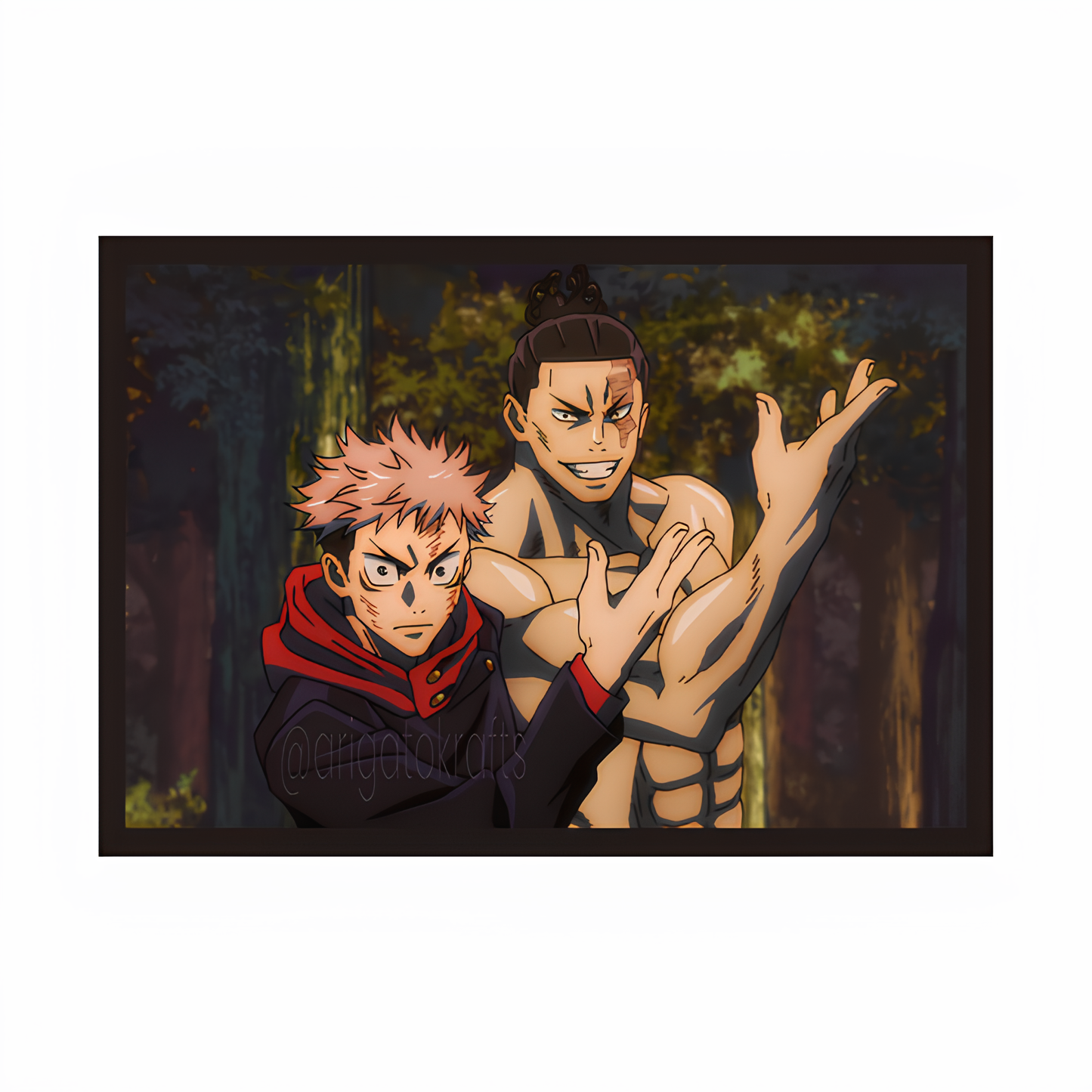 Itadori and Todo Framed Poster