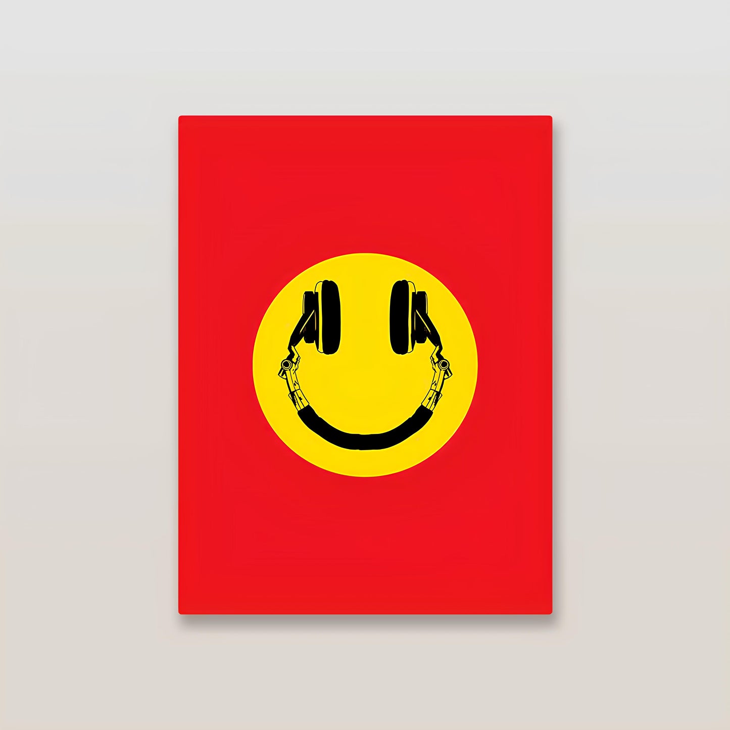 Music Makes Me Happy Aesthetic Metal Poster