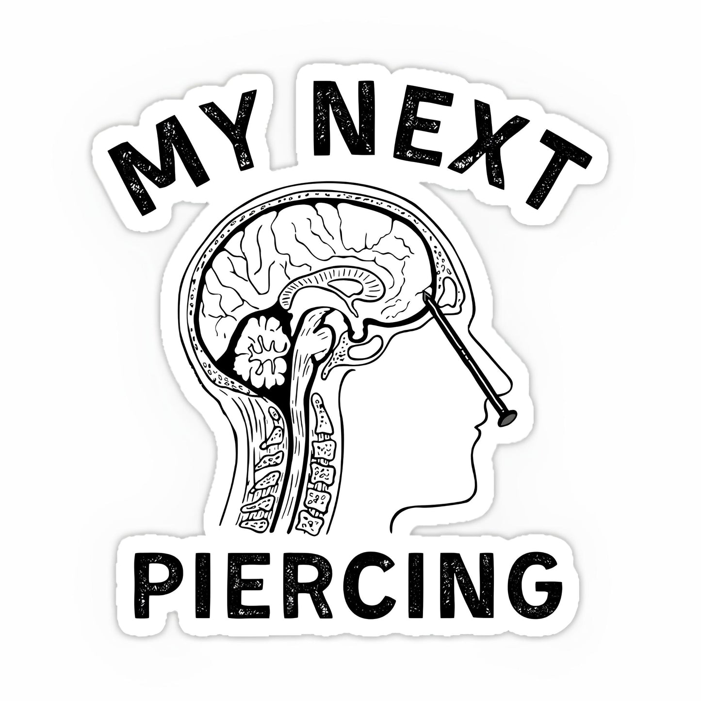 My next piercing sticker