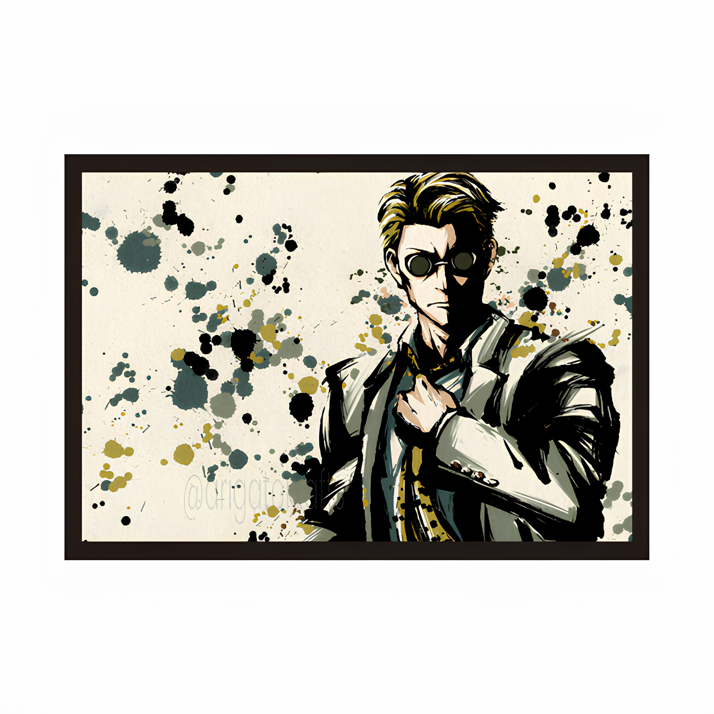 Nanami Illustration Jujutsu Kaisen Framed Poster