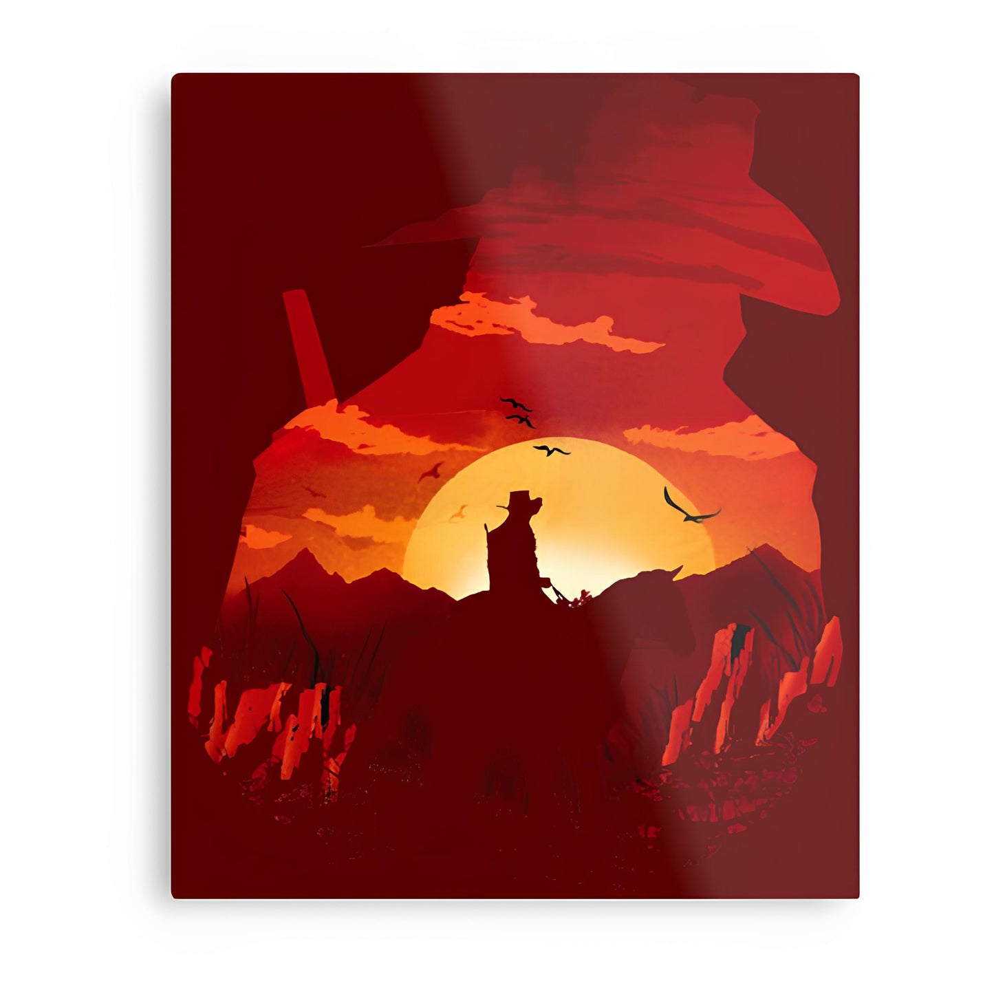 Red Dead Redemption Metal Poster-11