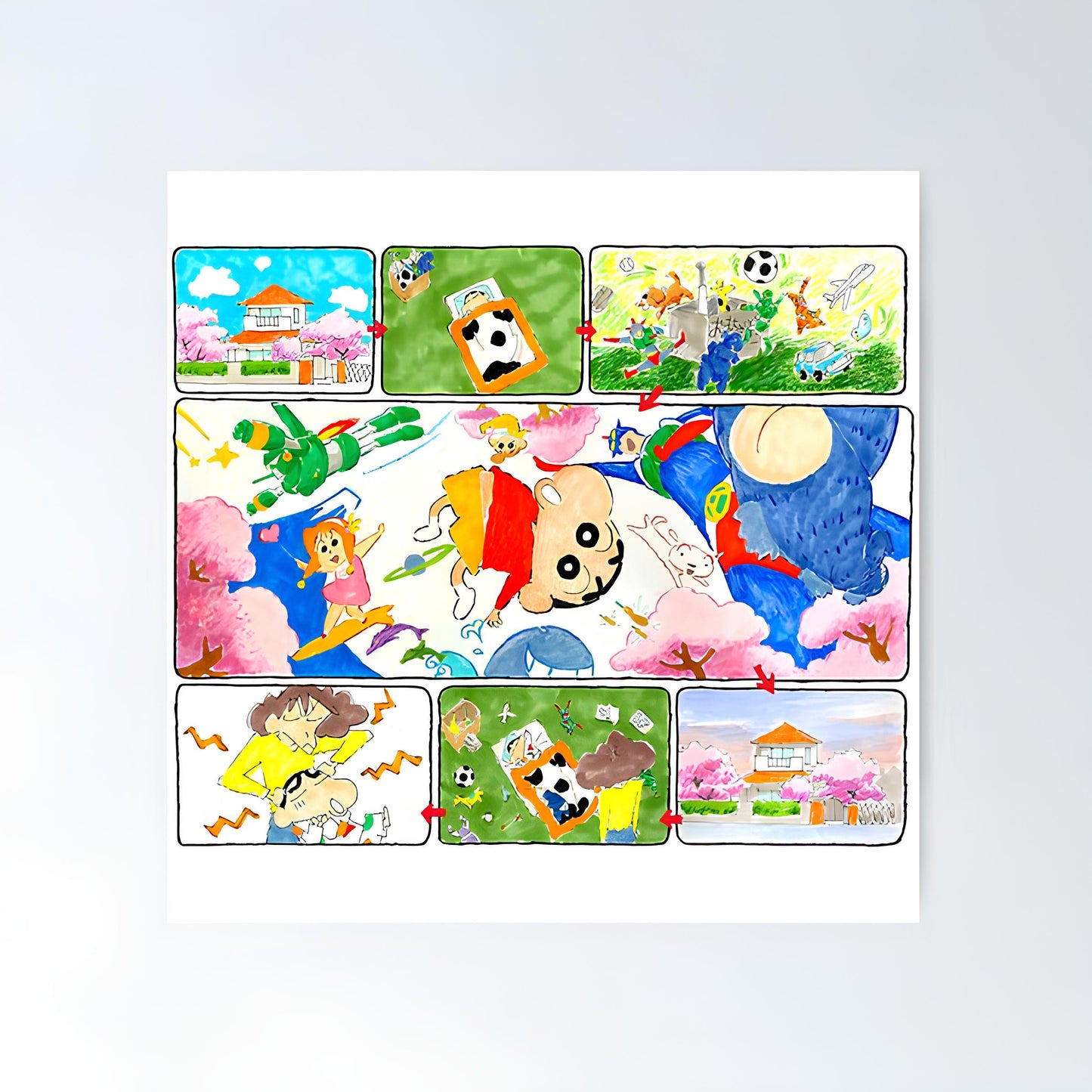 Shin chan Metal Poster-48