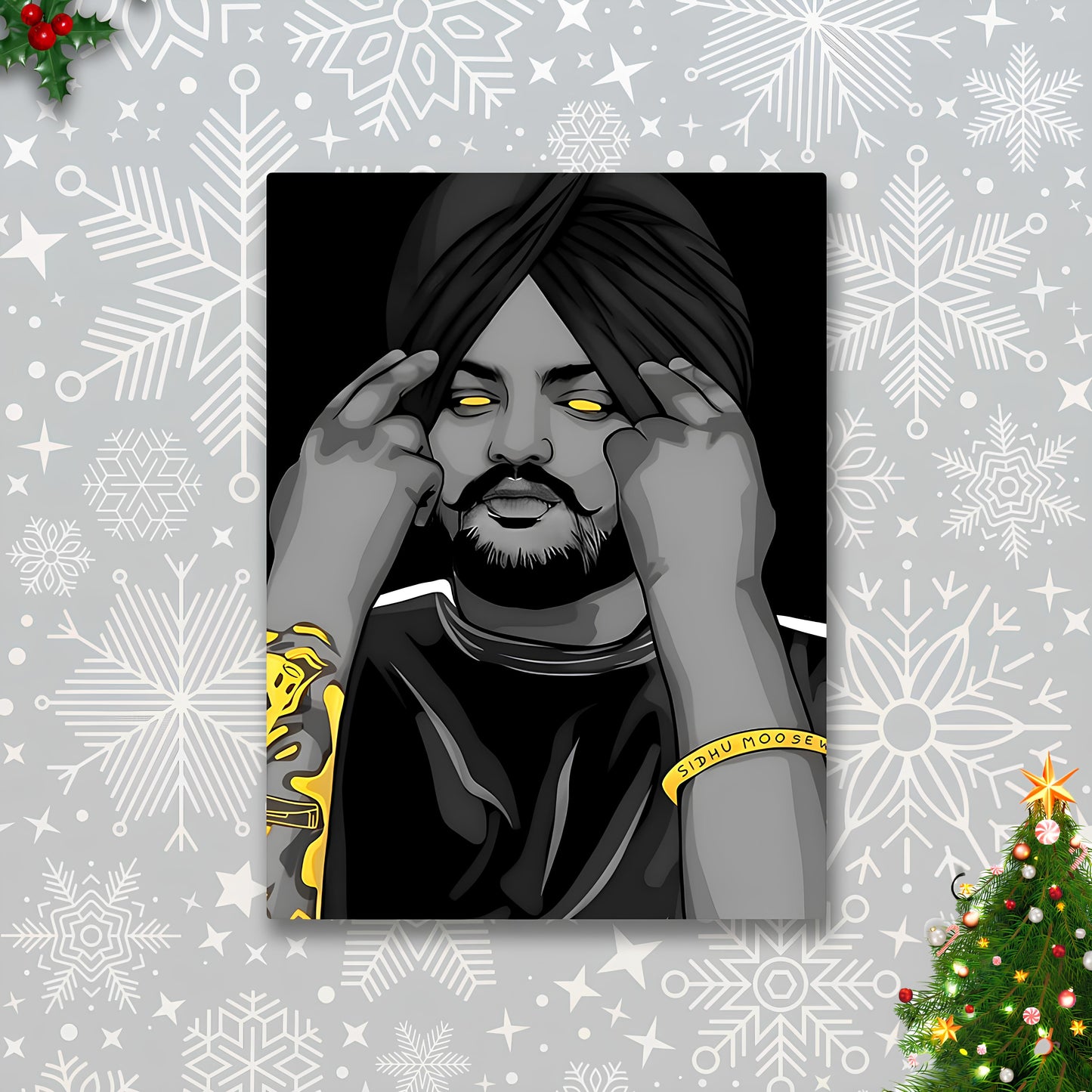 Sidhu Moose Wala Metal Poster