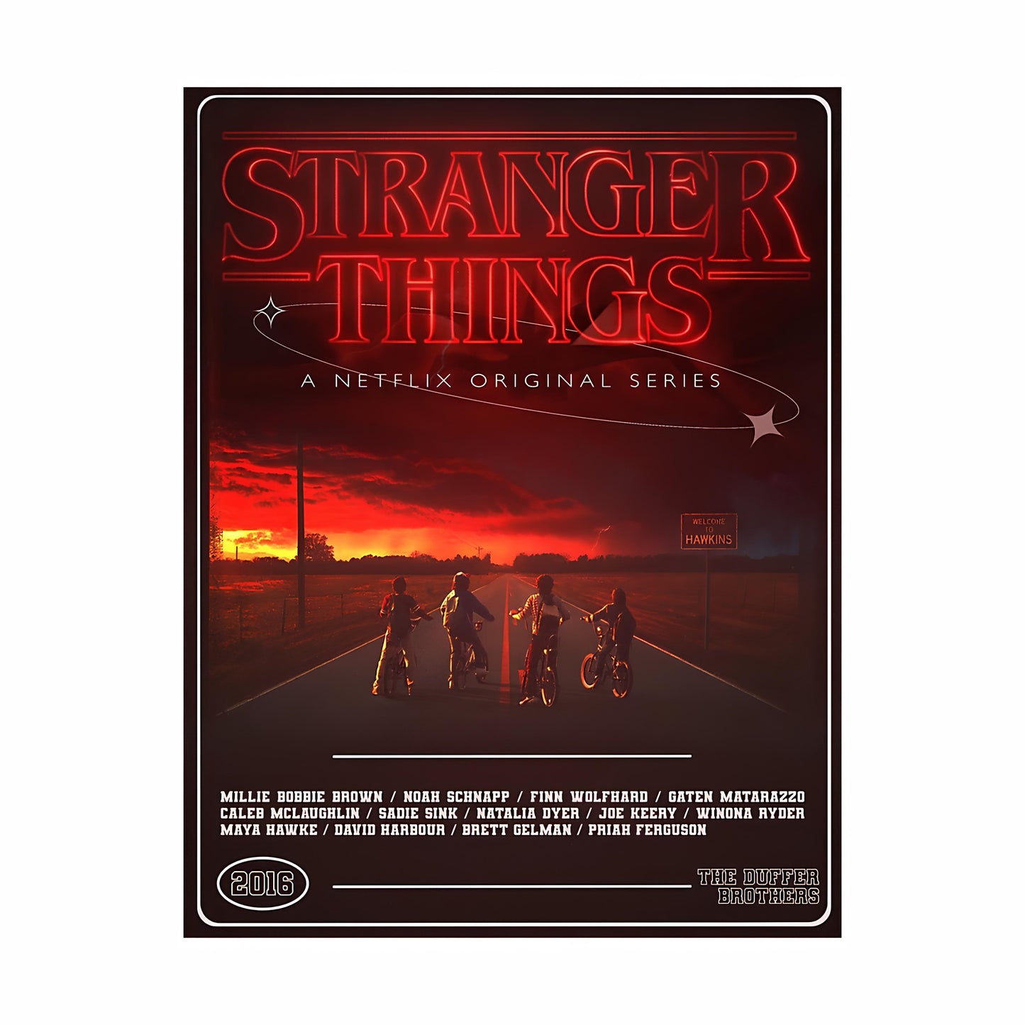 Stranger Things Metal Poster-1