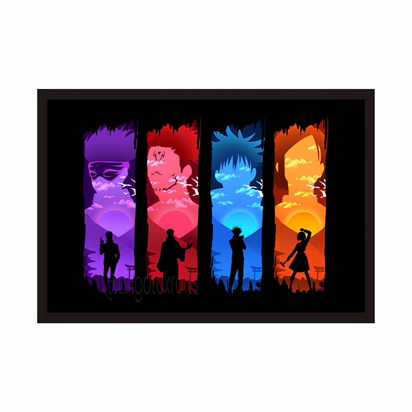 Team Ultimate Jujutsu Kaisen Framed Poster