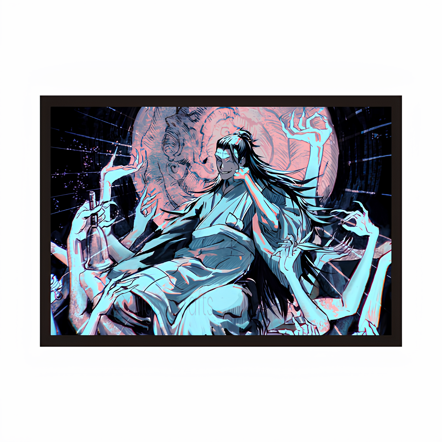 The Curse Manipulator Geto Suguru Framed Poster