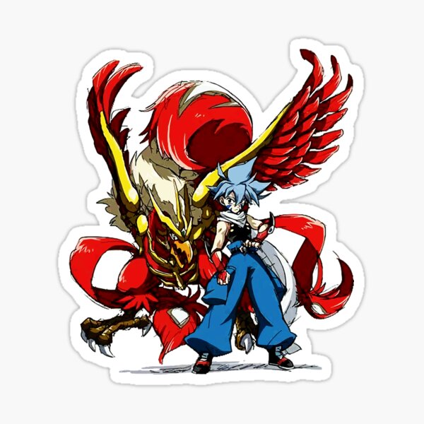 Bayblade Kai Hiwatari & Dranzer Official Sticker-10