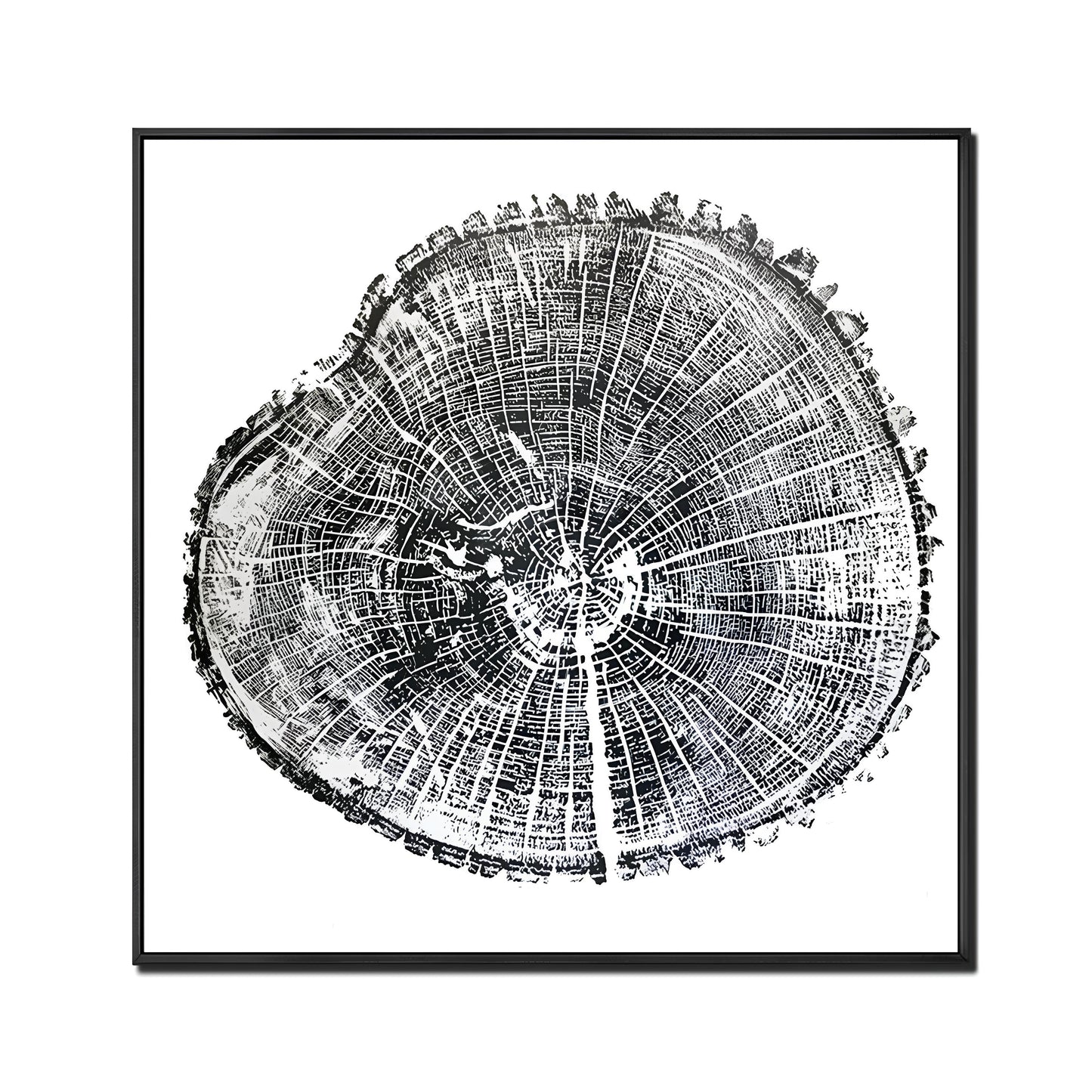 Tree Ring oil painting