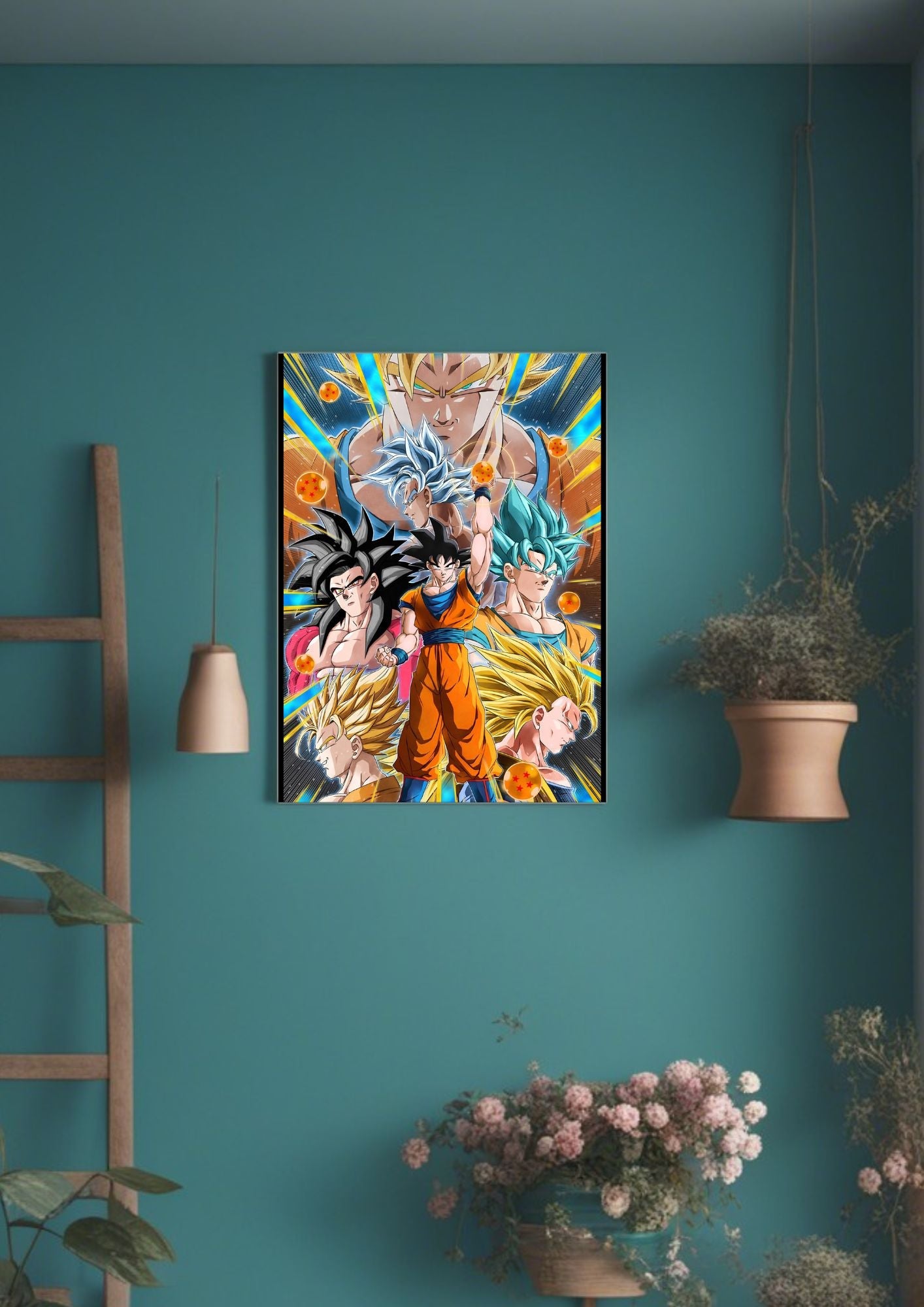 DRAGON BALL Z GOKU ALL VERSIONS POSTER