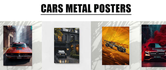🚗 Elevate Your Space with Cars Metal Posters from Inkyprinty