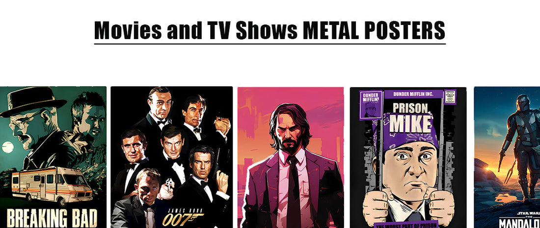 Explore Stunning Movies and TV Shows Metal Posters at InkyPrinty