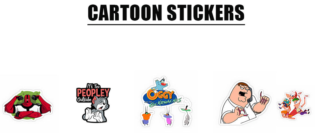 Discover the Fun World of Cartoon Stickers at Inkyprinty