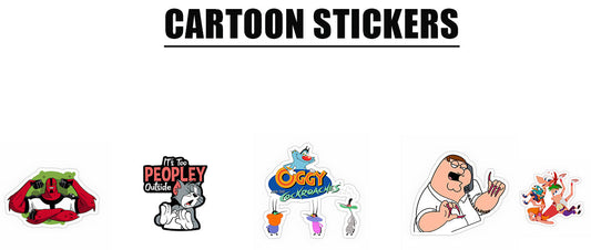 Discover the Fun World of Cartoon Stickers at Inkyprinty