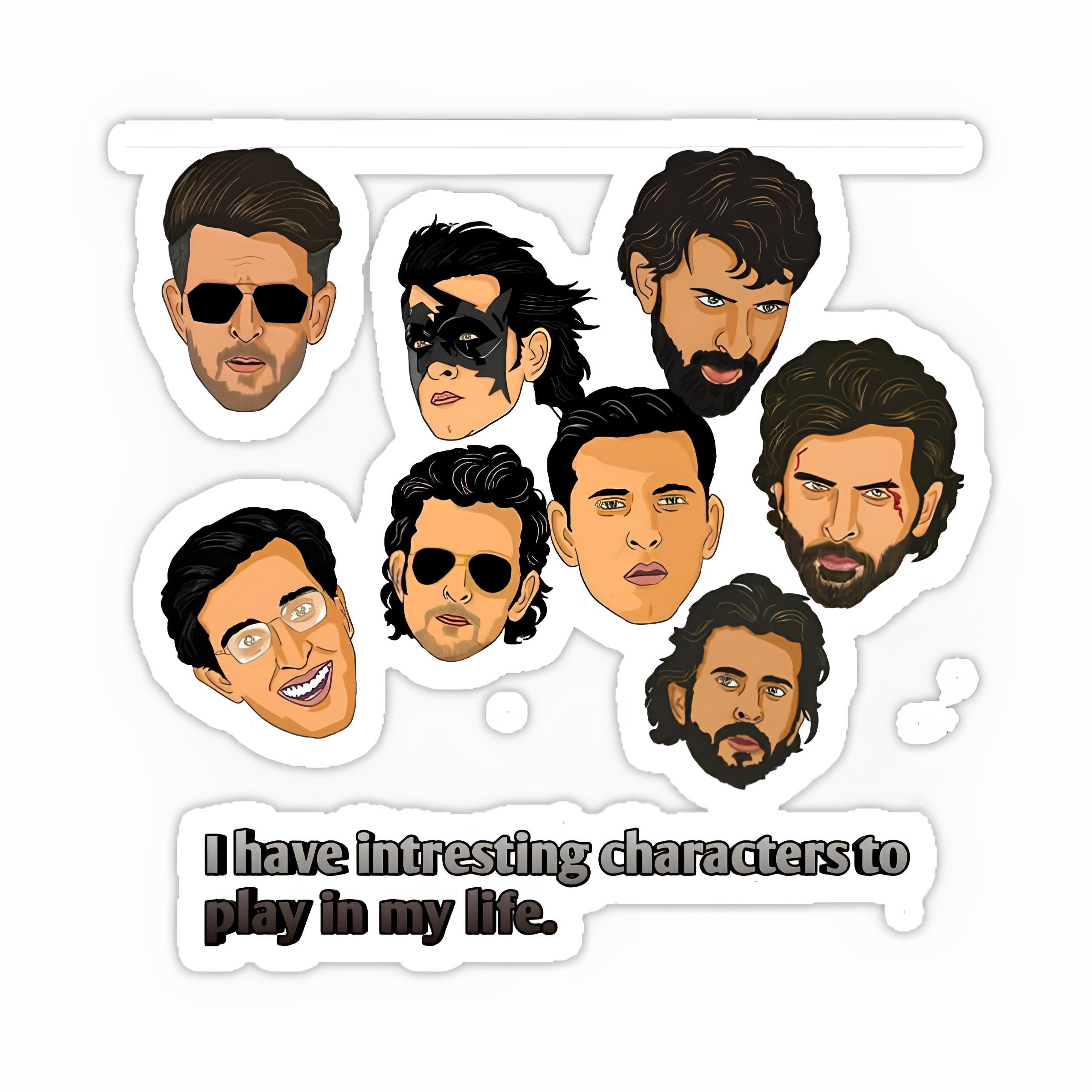Hrithik Roshan stickers – Inkyprinty.in