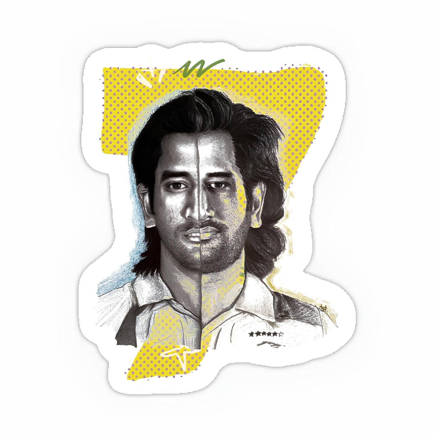 MS Dhoni Stickers