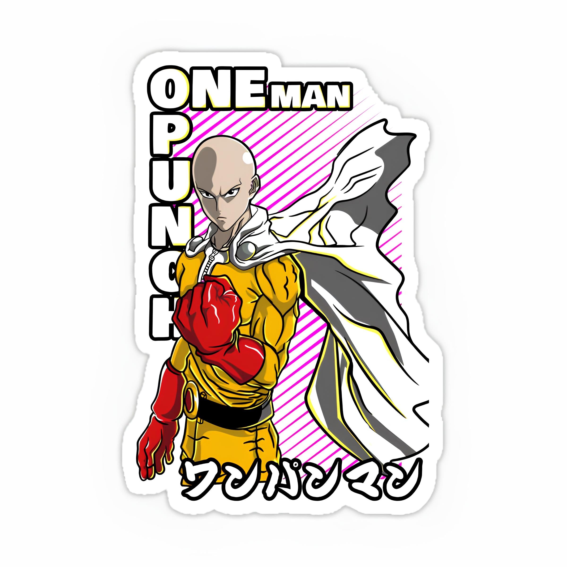 Punch Man Sticker One Punch Man stickers – Inkyprinty.in