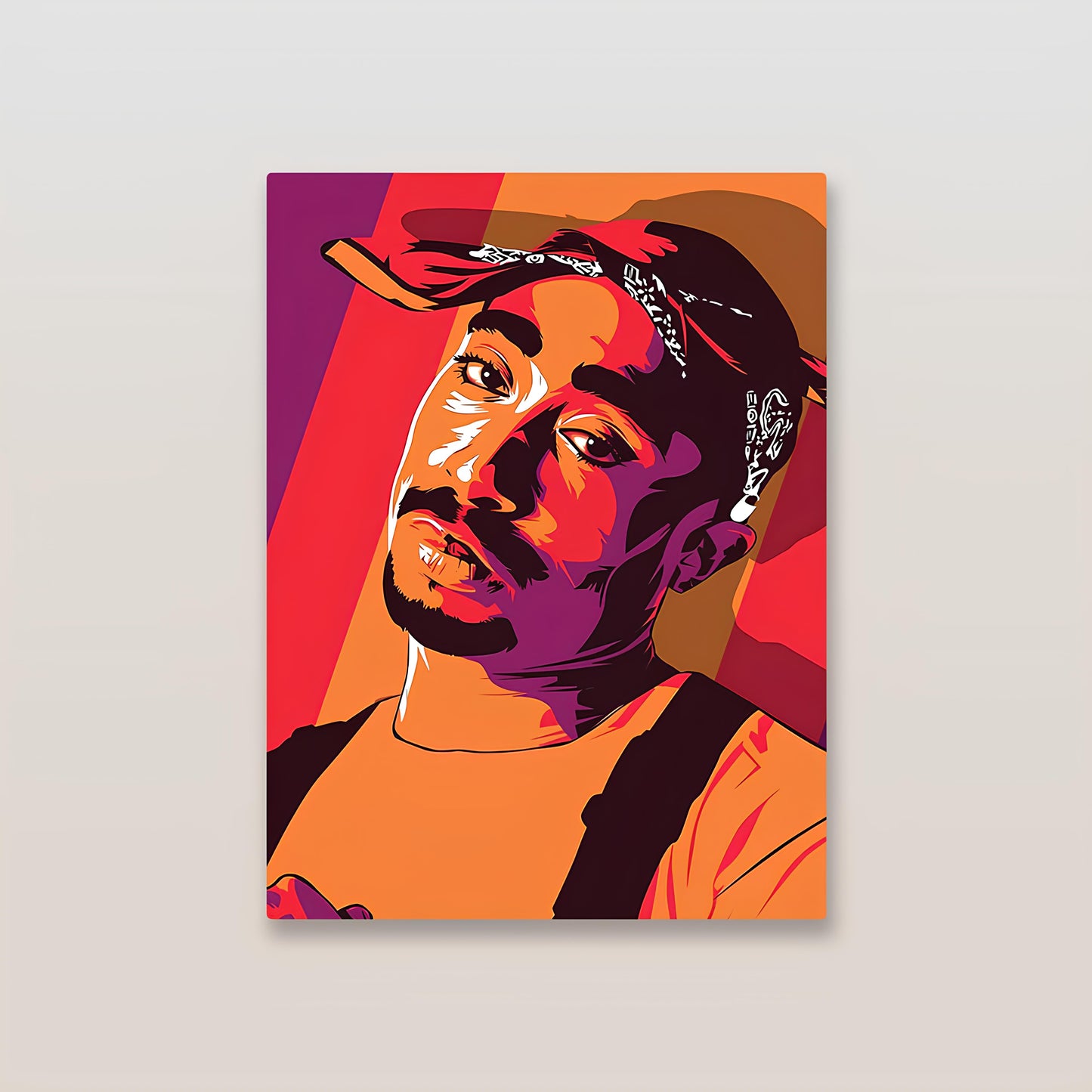 2Pac Metal Poster