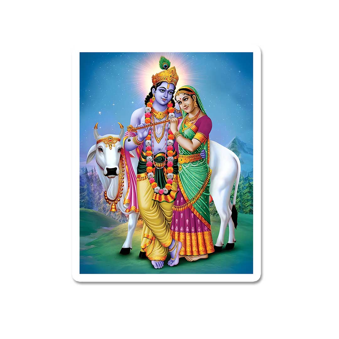 Radhe Krishna sticker