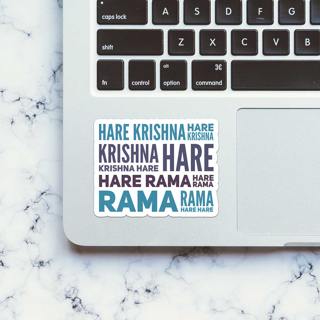 Hare Rama Sticker Hare Krishna Hare Rama sticker – Inkyprinty.in
