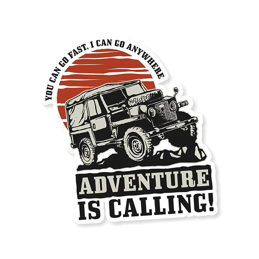 Adventure is calling Sticker