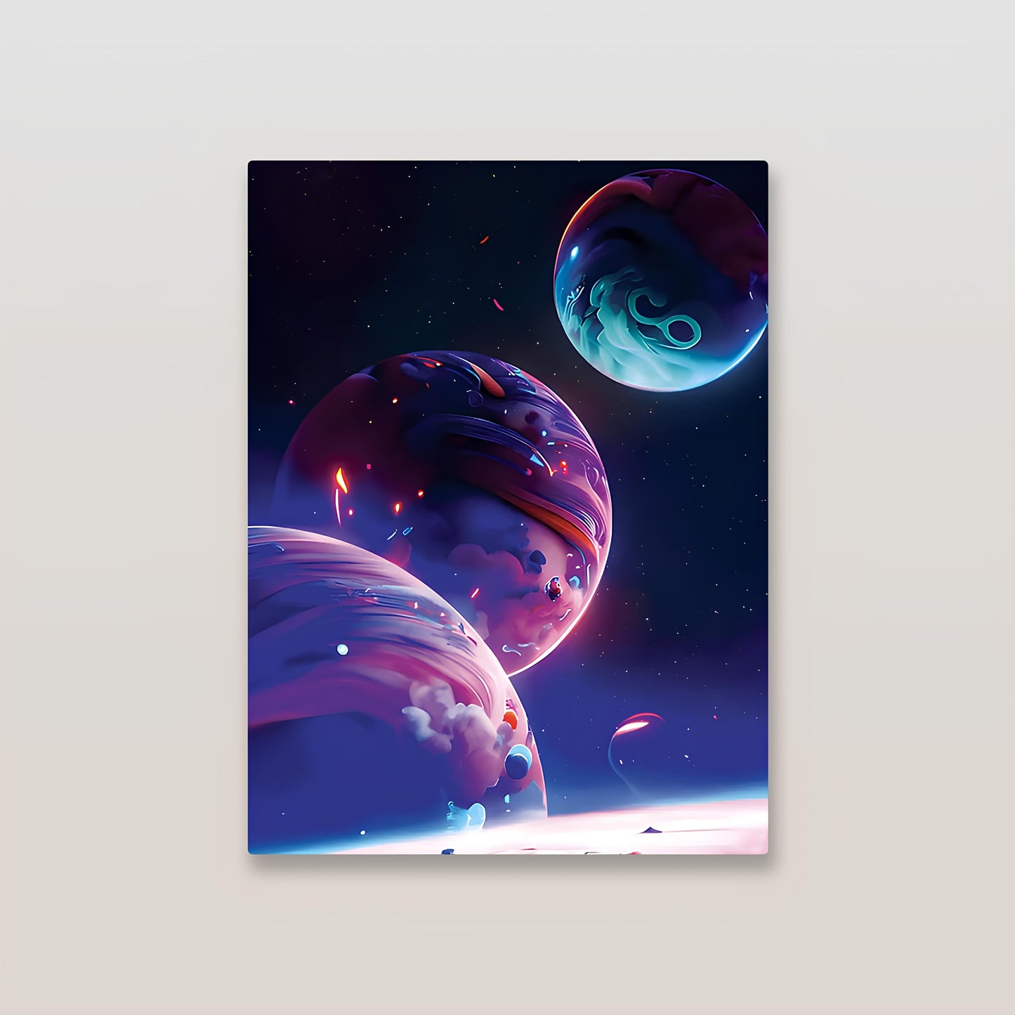 Aesthetic Galaxy Metal Poster