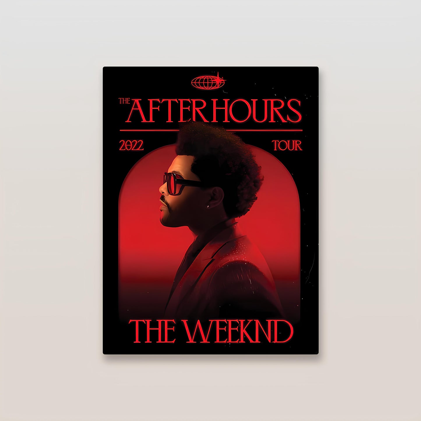 After Hours - Weeknd Metal Poster-2